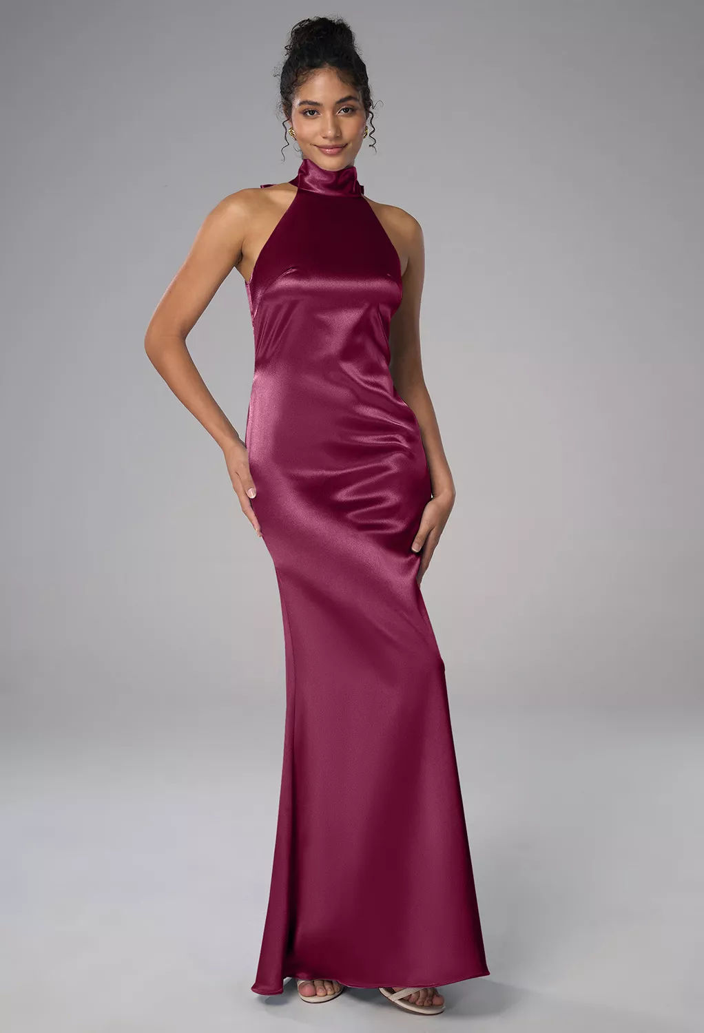 AW Elliot Burgundy  Cocktail Wedding Guest Dresses